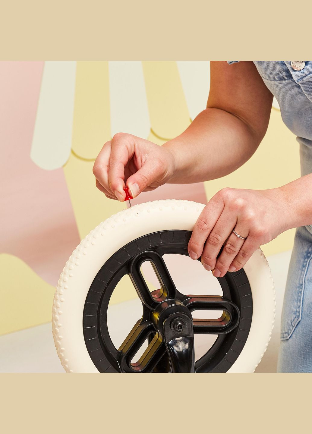 Біговел 10_QUOTE_ RUN RIDE 500 від 2 до 4 років з Ручним Гальмом B'TWIN (335052702)