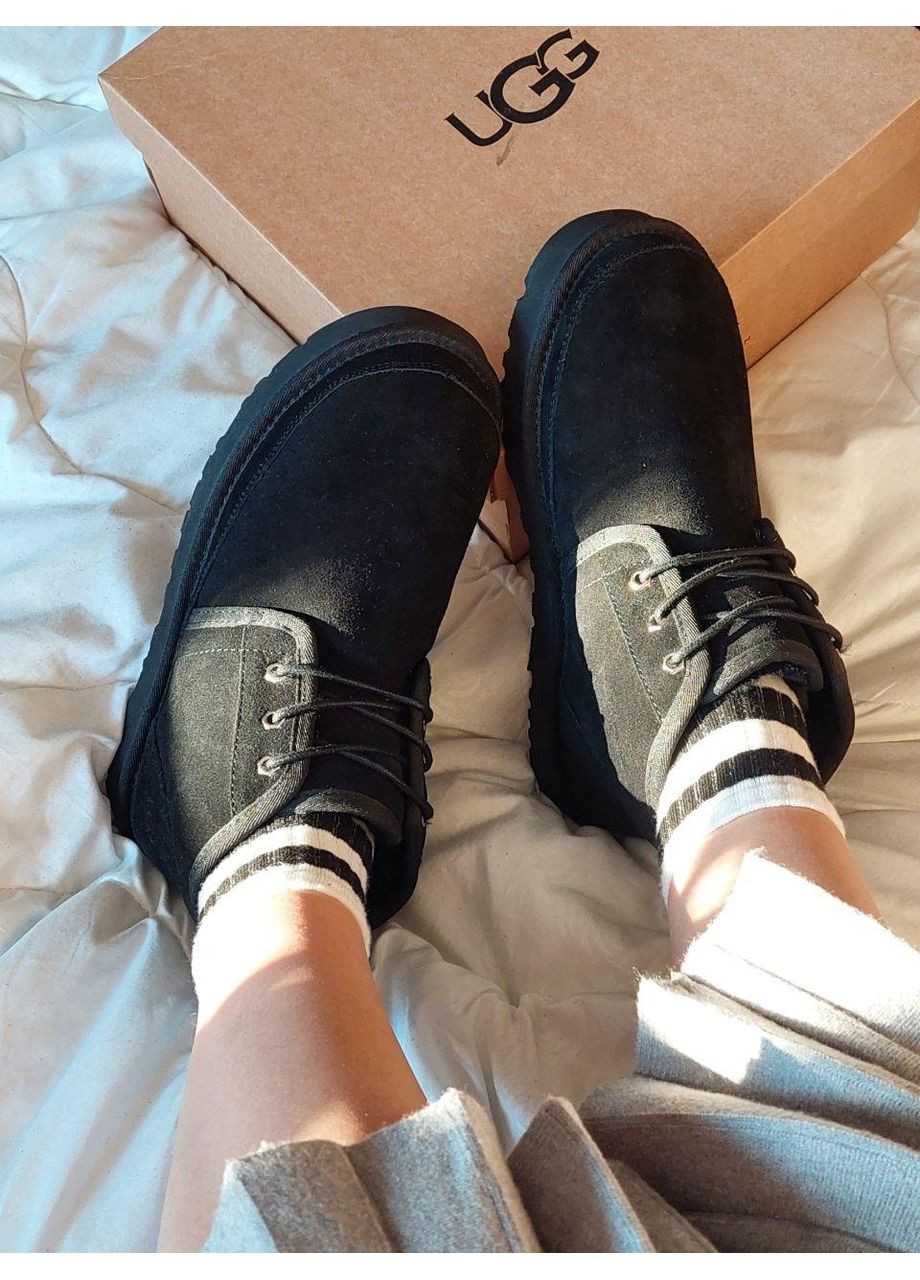 Угги Женские UGG Neumel Black (Замша) (366320877)