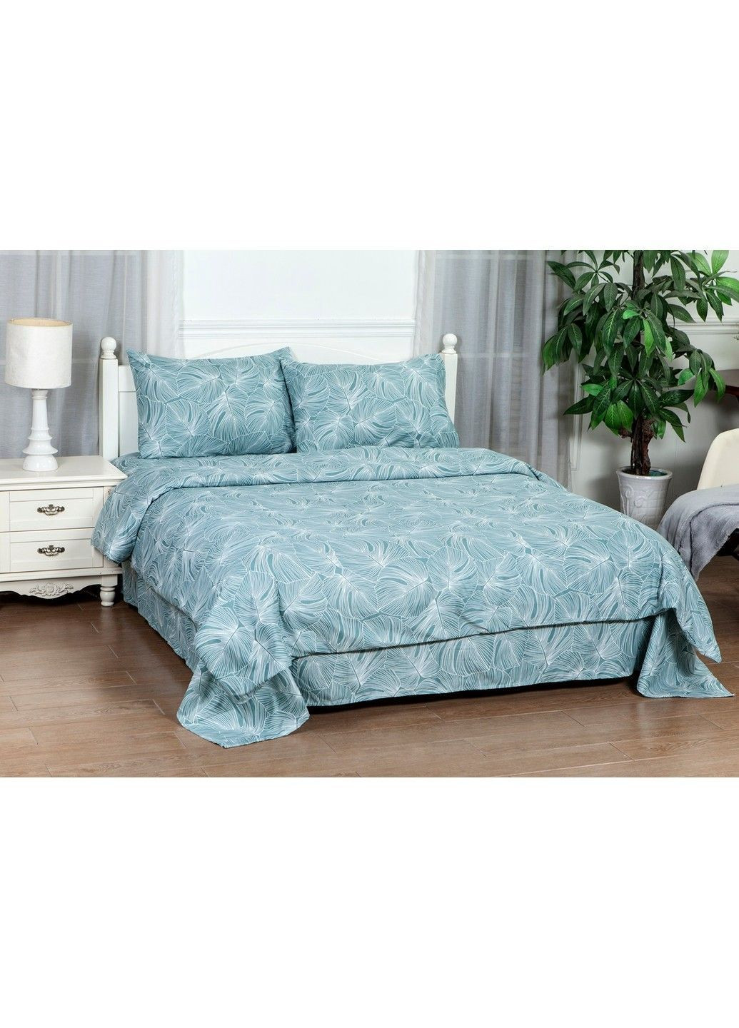 Комплект Комплект пост.білизни Полуторний 150*200 Flora Green Soho (365276728)
