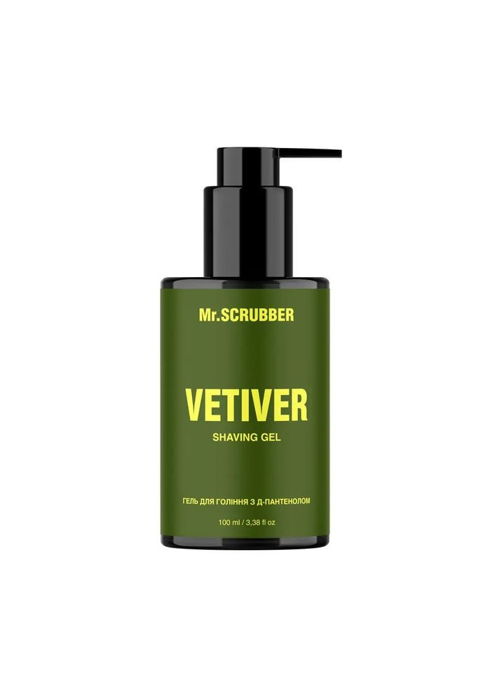 Гель для бритья с д-пантенолом Mr.Scrubber Vetiver Shaving Gel, 100 мл Mr. Scrubber (365842665)