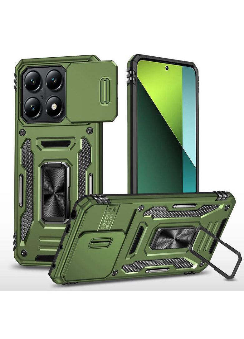 Ударопрочный чехол Square Ring c шторкой на камеру для Xiaomi 14T Pro Epik (315832059)