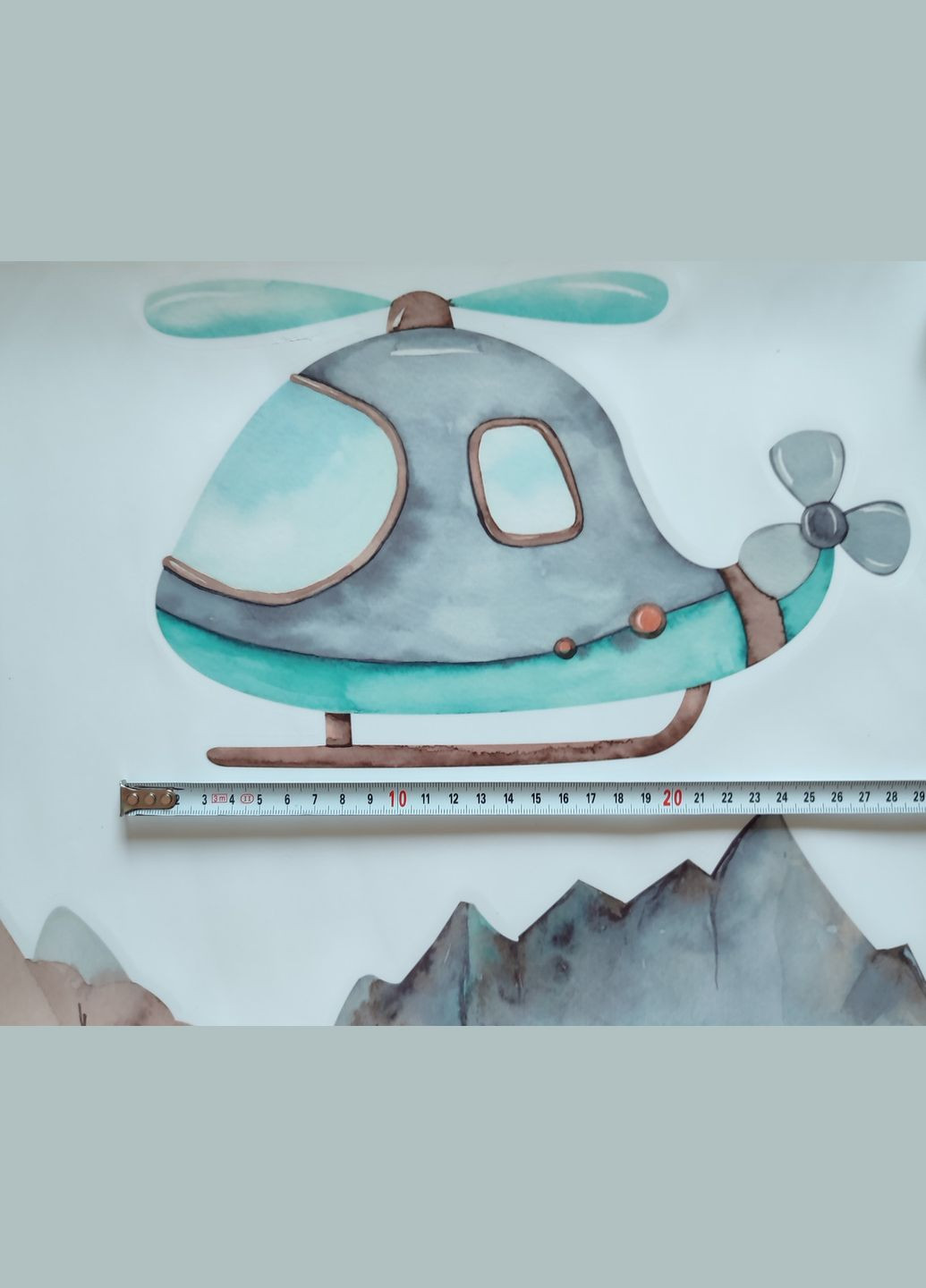 Наклейка на стіну Літак дирижабль гелікоптер куля (листа 60 х 90 см) Б418-14 No Brand (302242603)