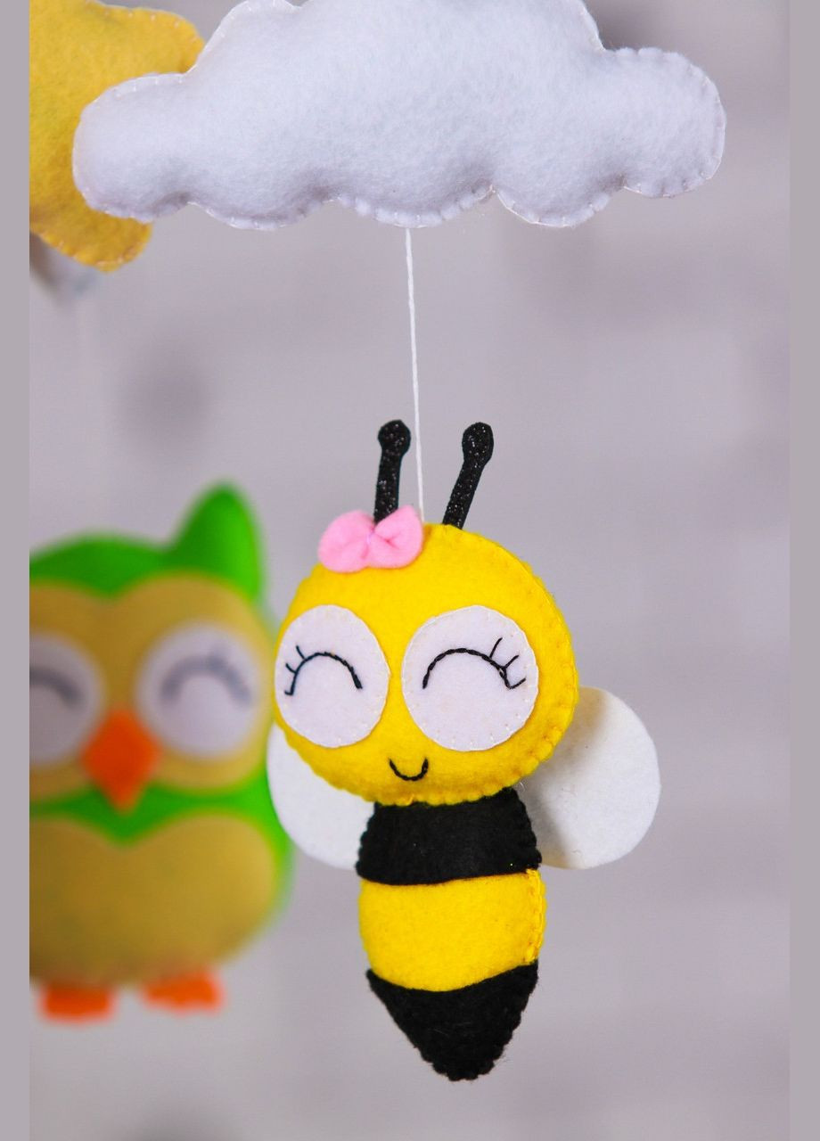 Дитячий мобіль на ліжечко для немовлят WooolyWool «Балеринка» No Brand (342757841)