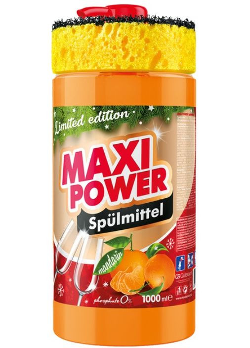 Средство для мытья посуды 1л Мандарин Maxi Power (342113841)