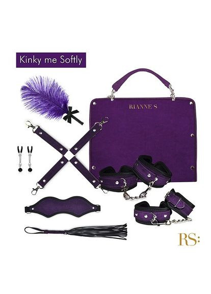 Подарунковийнабір для BDSM Kinky Me Softly Purple: 8 предметів для задоволення RIANNE S (291440472)