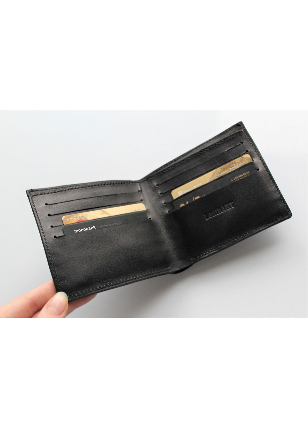 Чоловічий зручний гаманець із натуральної шкіри LeathART (282594592)
