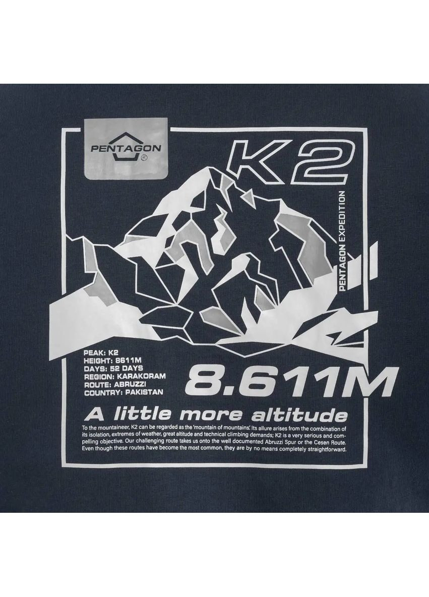 Комбинированная футболка ageron t-hirt k2 mountain mountain Pentagon
