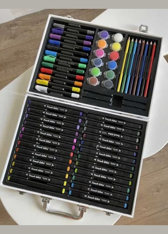 Компактный художественный набор для юных художников в алюминиевом кейсе 68 предметов (2104618609) No Brand (344465682)
