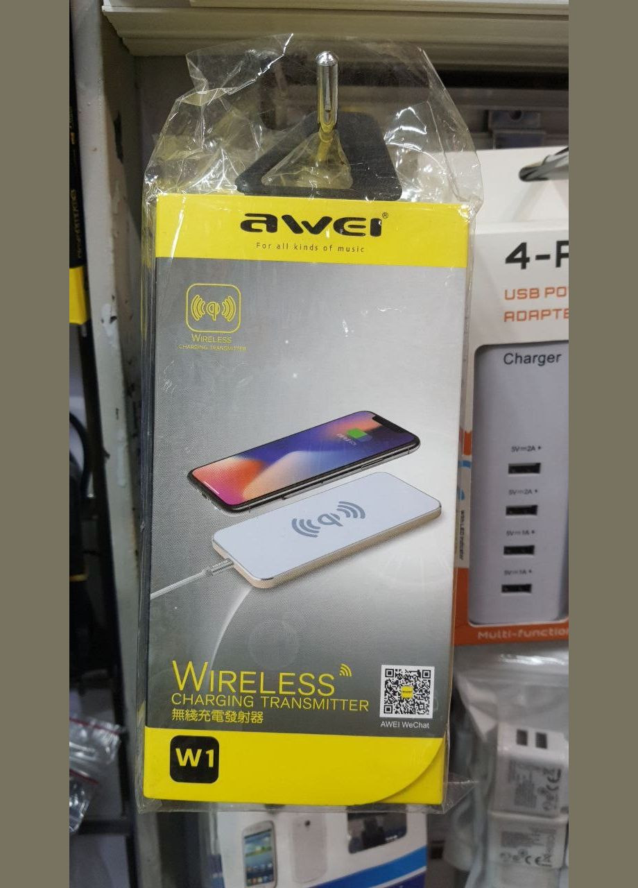 Беспроводное зарядное устройство W2 White Wireless Charge / Белый для телефона Awei (337311108)