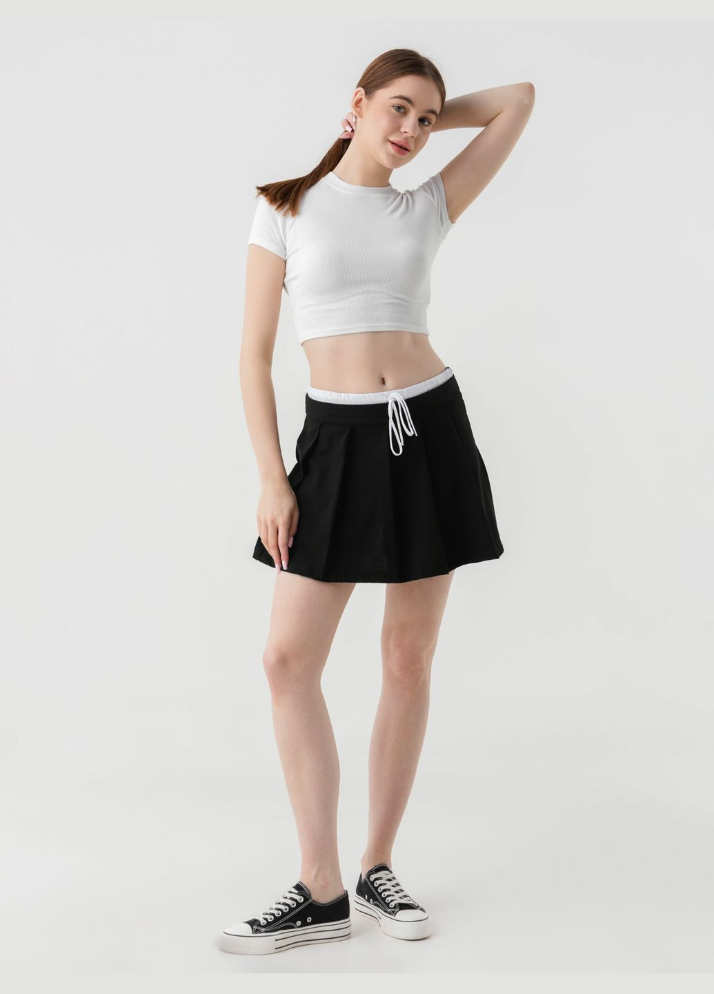 Юбка-шорты однотонная женская 8884 Firesh (316020441)