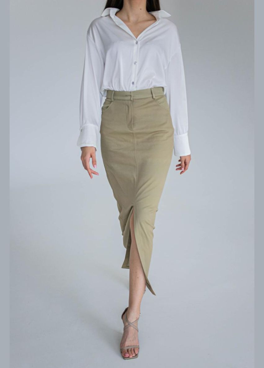 Белая классическая, повседневный, праздничный, вечерний рубашка No Brand