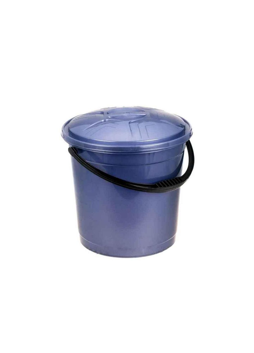 Відро пл. харчове 12л з кришкою фіолетове ТМ R-Plastic (304641435)