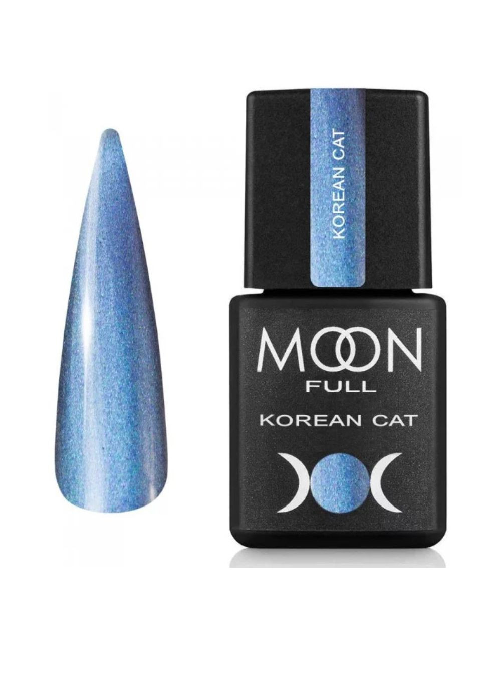 Гель-лак Full Korean Cat №02 Льодовий Блакитний, 8 мл Moon (307927939)
