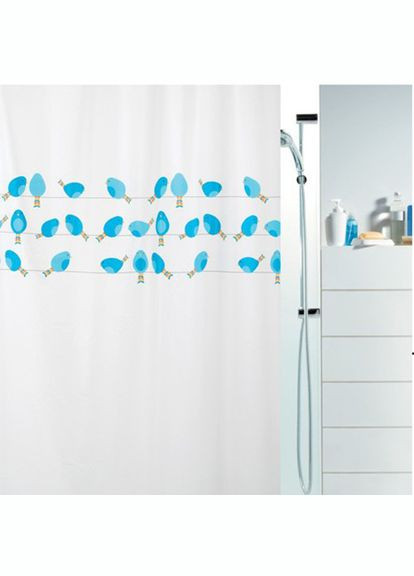 Шторка для ванной и душа Birdy 180x200 см, PEVA (10.18685) Spirella (334006698)