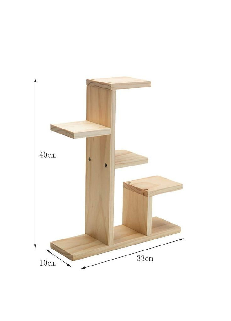 Підставка для квітів з дерева Кордова ваніль (ЦВП-001202) No Brand (328225243)