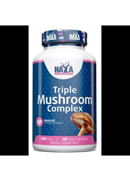 Triple Mushroom Complex, 60 капсул Haya Labs (361117874)
