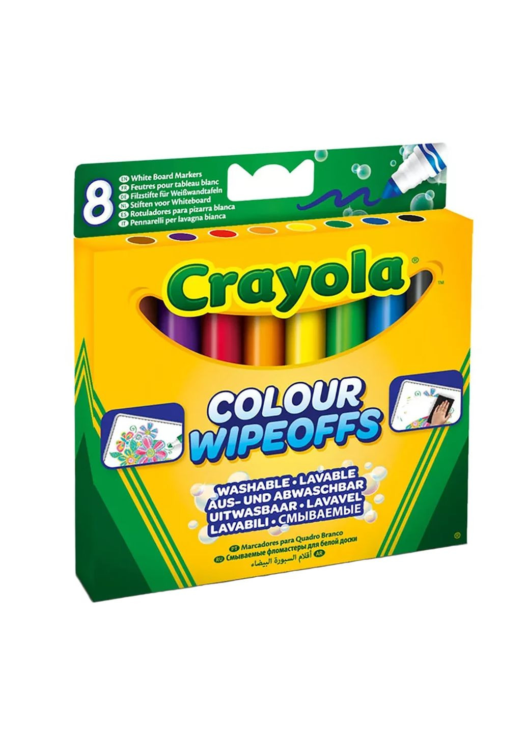 Набор фломастеров для сухого истирания цвет разноцветный ЦБ-00249898 Crayola (292630212)