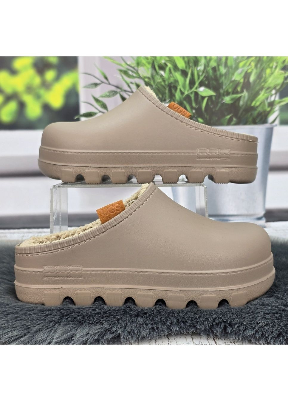 Сабо женские утепленные на меху галоши без задника Gipanis (366290138)