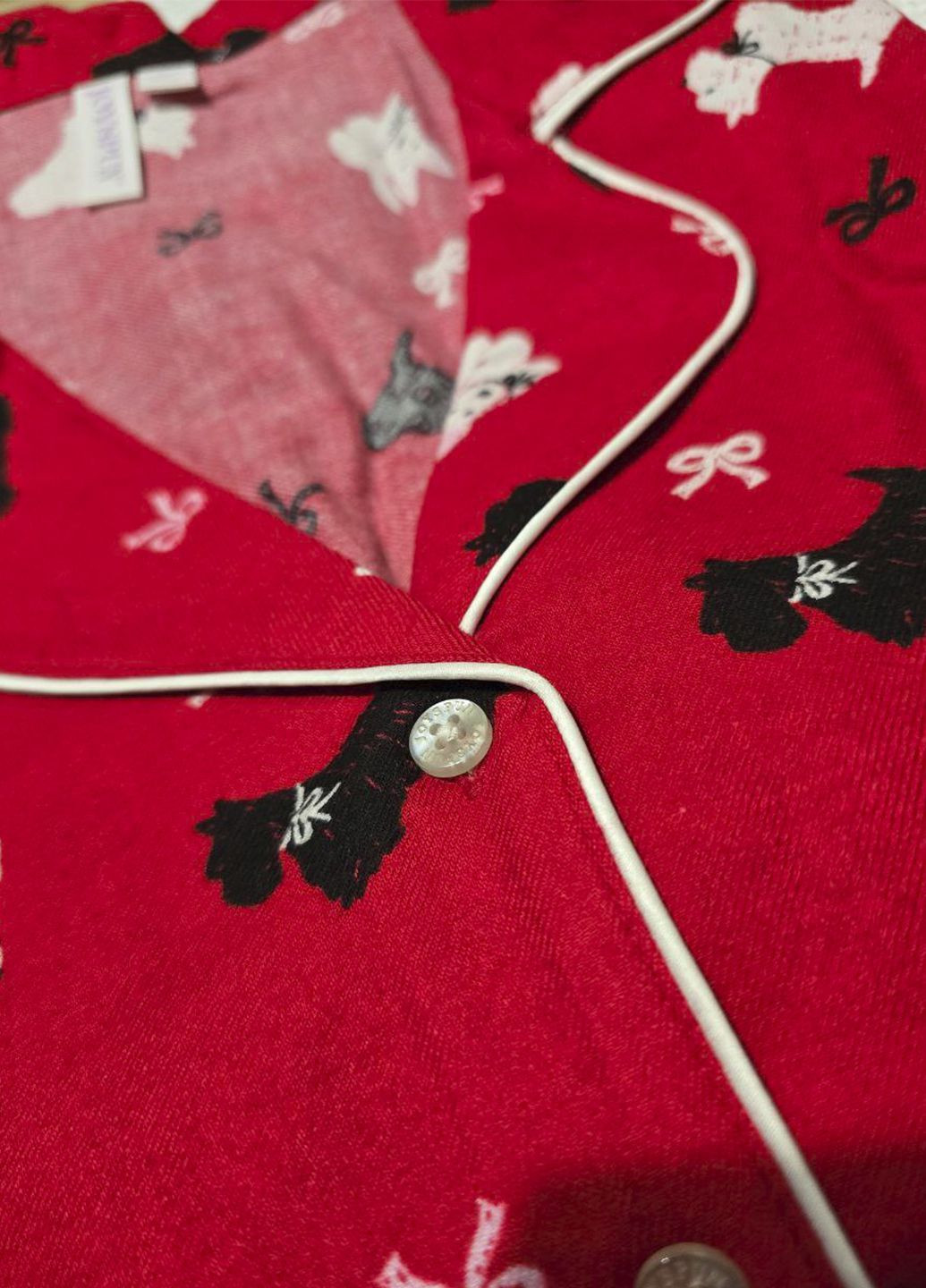 Червона всесезон піжама жіноча фланелева костюм для дому та сну сорочка + брюки Joyspun