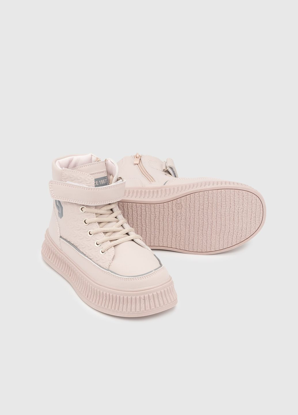 Пудровые ботинки c61 пудровый (2000989902805d)(sn) shop (2000989902805) Stepln