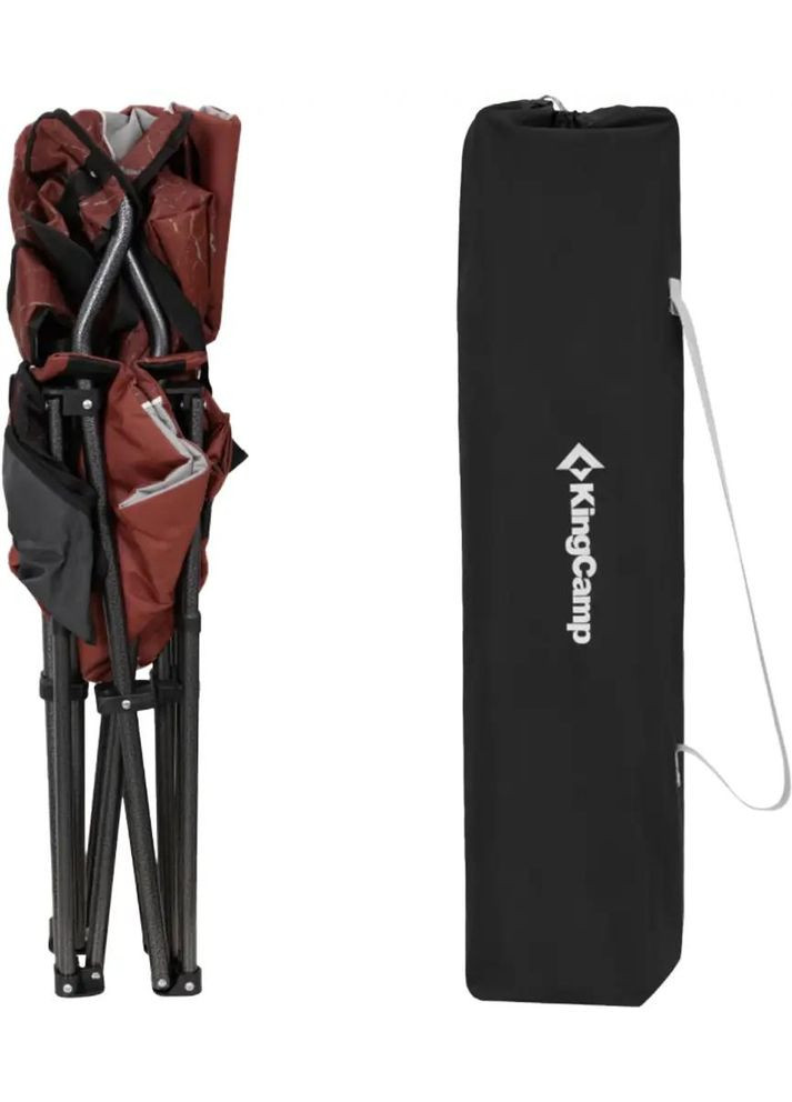 Стул разложенный Juniper C10 Red/Grey KingCamp (356504628)