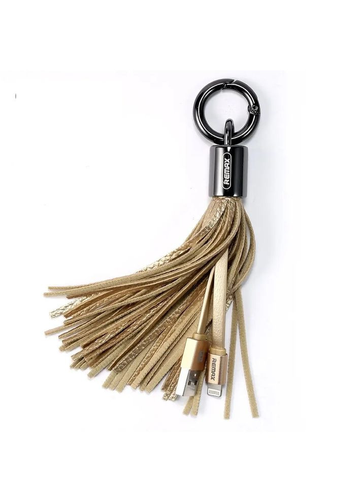 Кабель RC-053i Tassel Ring USB - Lightning (M/M), 0.15 м, Gold (6954851260172) Remax (336952470)