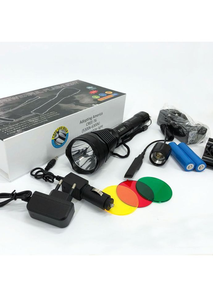 Гарний ліхтар для полювання Police Q2800-T6, Ліхтарик bl, Ліхтар з SK-427 регулюванням променя Bailong (352769423)