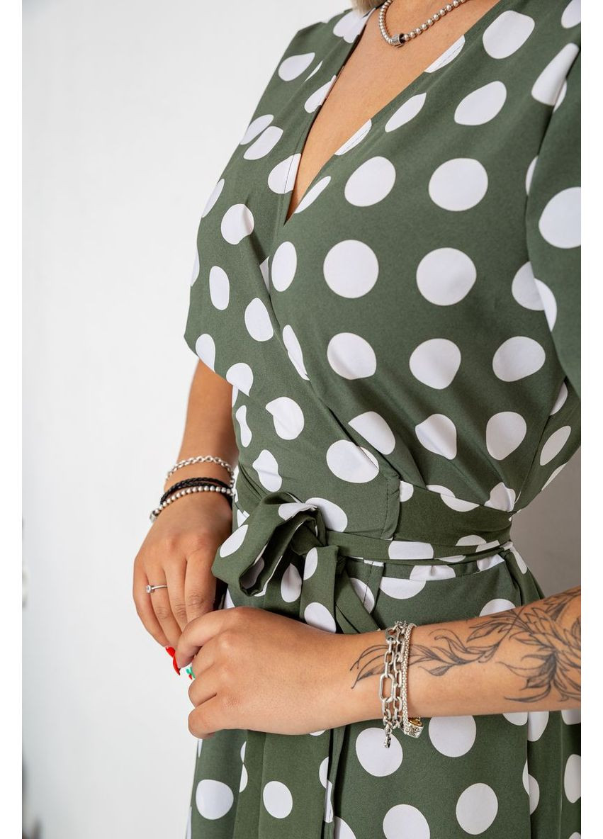 Оливкова (хакі) сарафан софт, колір білий, 241r166 Ager