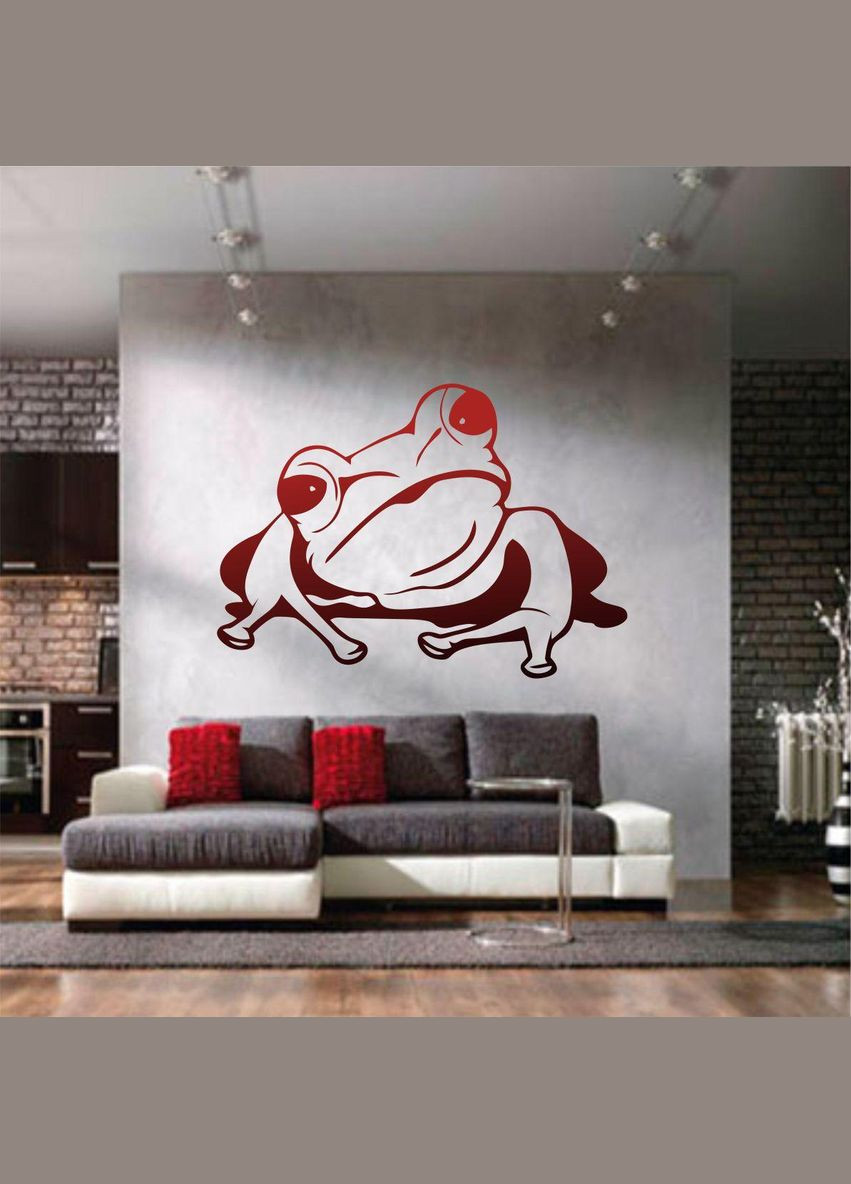Трафарет для покраски Лягушка, одноразовый из самоклеящейся пленки 115 х 160 см Декоинт (278289640)