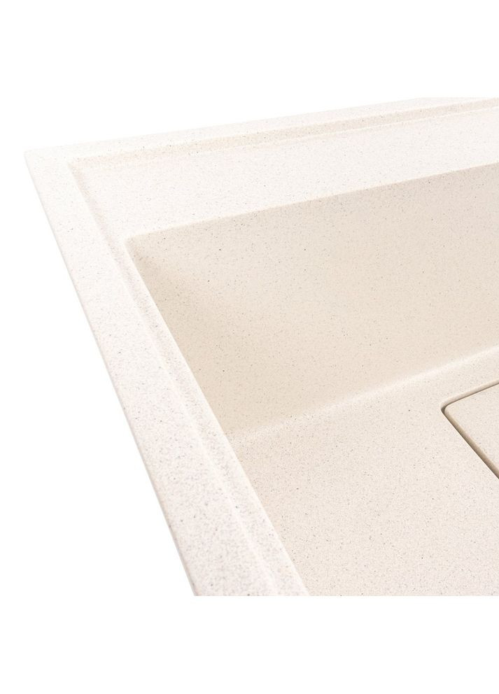 Комплект: Мийка гранітна 6050 SHERLIT + Змішувач Q411B + Сифон (Білий в крапку) Valeso (353747240)