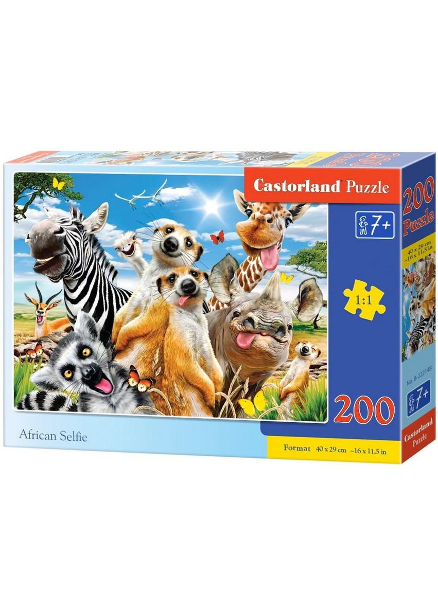 Пазл Африканское селфи 200 деталей Castorland (369798263)