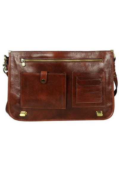 Кожаный портфель для ноутбука - Illusions Time Resistance 5193401 No Brand (298808360)