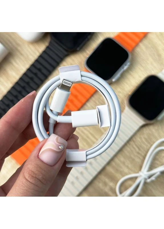Комплект Ultra Pro 6в1 - Watch Ultra 8 / Air Pro 2 / Battary Pack / MagSafe / 20W Type-С / Кабель 3х / Ремешок (Черный) No Brand (379607126)
