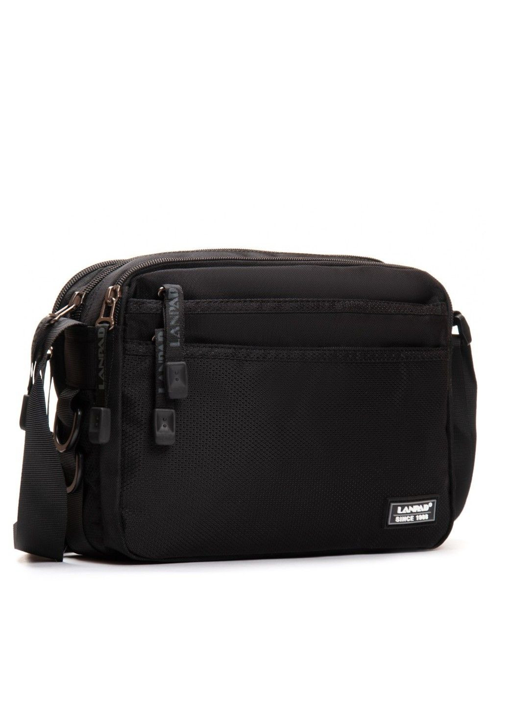 Чоловіча сумка через плече 15029 black Lanpad (317169224)