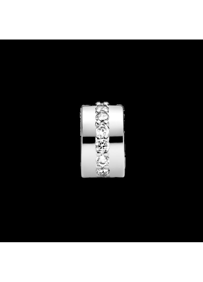 Серебряный шарм-клипс Пандора "Белая полоса" 791972CZ Kabluchka (355348562)