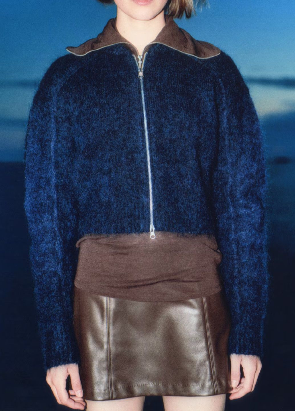 Темно-синий демисезонный кардиган H&M