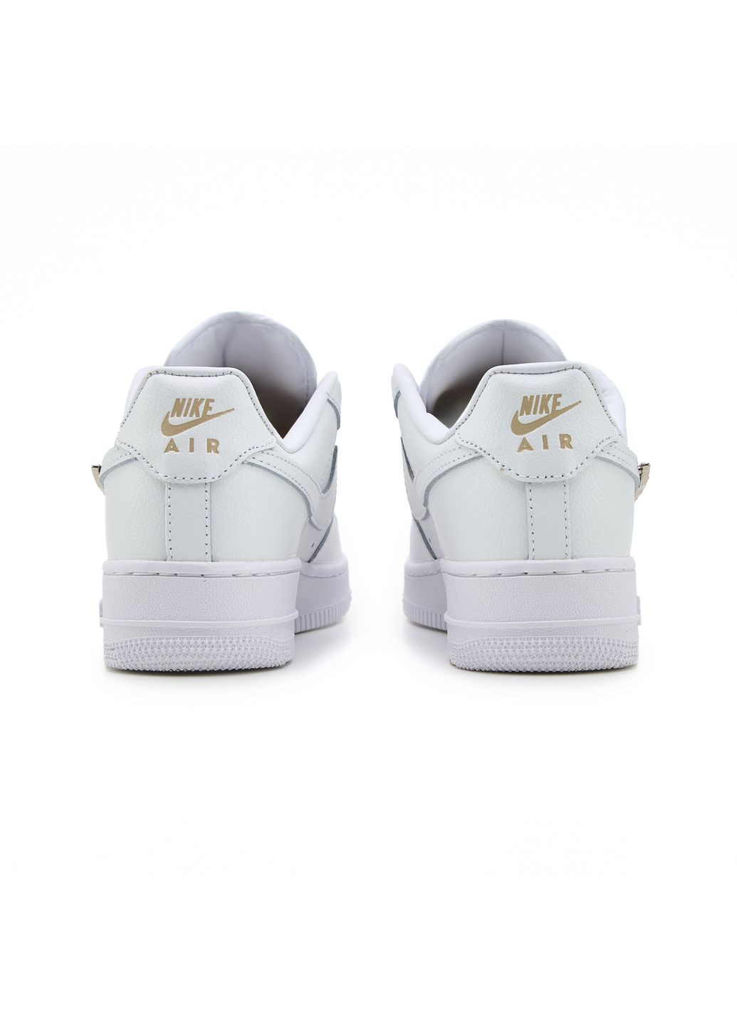 Білі Осінні кросівки чоловічі nike air force 1 low molten metal silver white найк аір форс 1 преміум No Brand