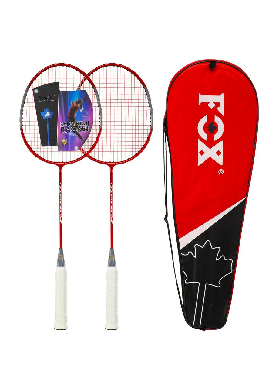 Набір для бадмінтону 2 ракетки в чохлі FOX FOX-6636 (сталь, червоний) F.O.X (370139891)