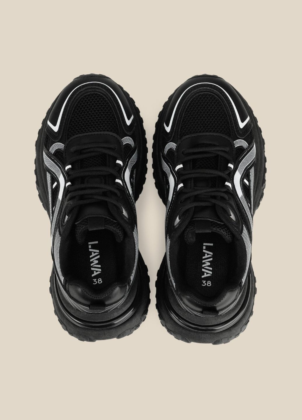 Чорні кросівки жіночі wbs0108a shop (2000991052635) LAWA