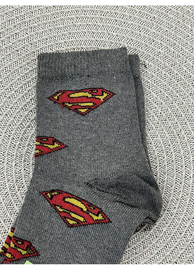 Сірі шкарпетки дитячі з малюнком демісезон (322388653)