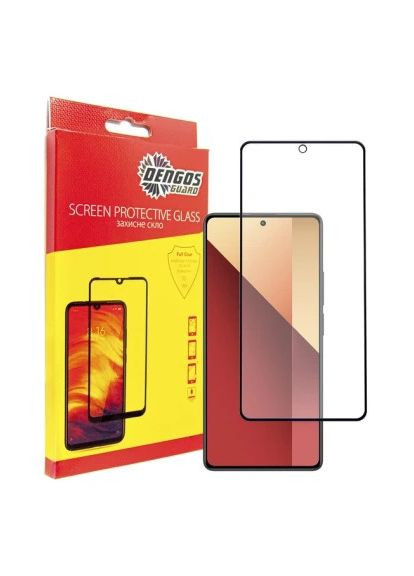 Чехол для мобильного телефона Purple) (DG-KM-64) DENGOS Kit for Xiaomi Redmi Note 13 Pro 4G case + glass ( (364630588)