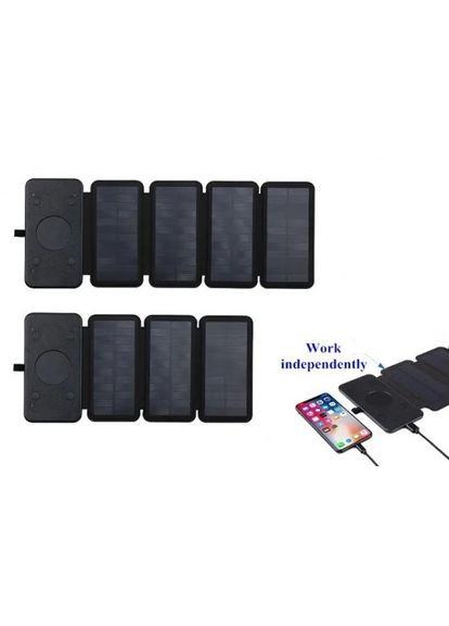 Портативная складная солнечная панель VHG IP64 7.2w Solar Charger 4 panel Black Portable (324068348)