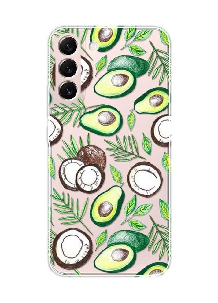 Прозорий чохол на Samsung Galaxy S22:: Авокадо і кокос (принт 303) Creative (360700398)