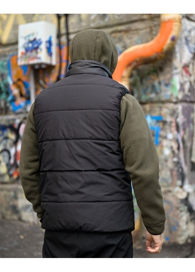 Черная демисезонная мужская жилетка nike grey 4 No Brand