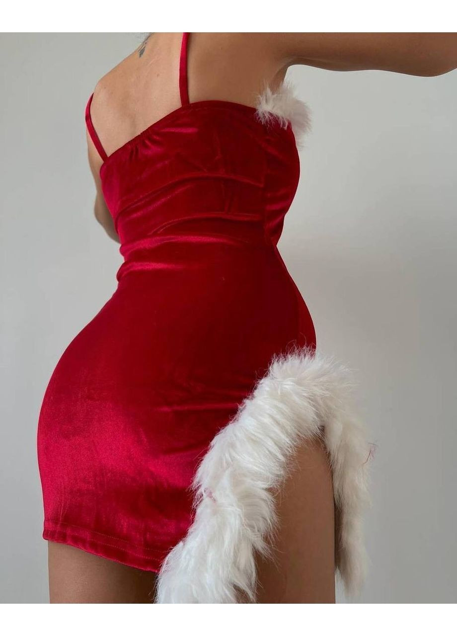 Червона святковий сукня No Brand однотонна