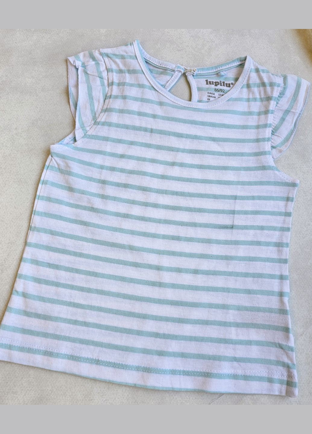 Голубая летняя набор детских футболок 3 шт для девочки Lupilu Футболка