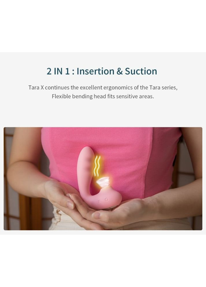 Вибратор вакуумный с двойной стимуляцией Tara X на пульте управления, BeYourLover (334709636)