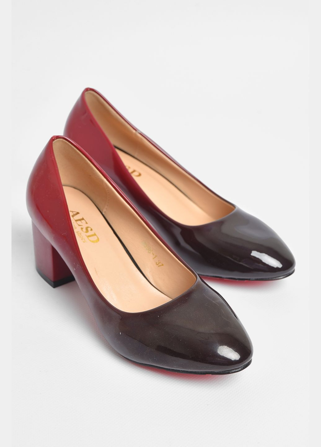 Туфлі жіночі бордового кольору Let's Shop (294178807)