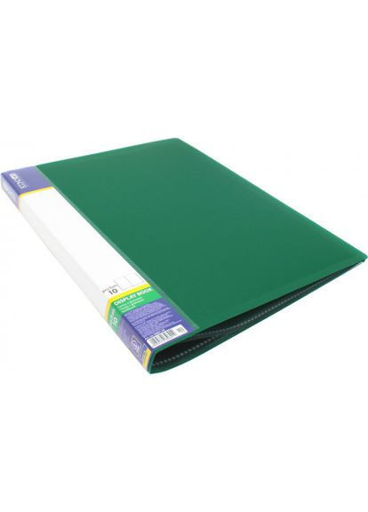 Папка з 10-ма файлами (6) (24) E30601-04 зелена ECONOMIX (322576994)