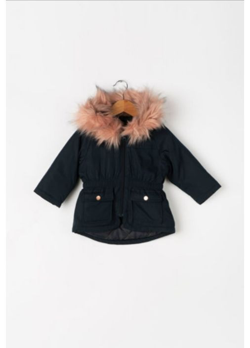 Парка для девочки с мехом 13155513 92 Темно синяя Name it парка (364465481)